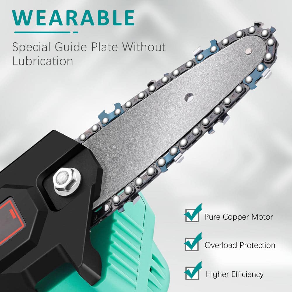 4" Mini Electric Cordless Chain Saw - Image 5