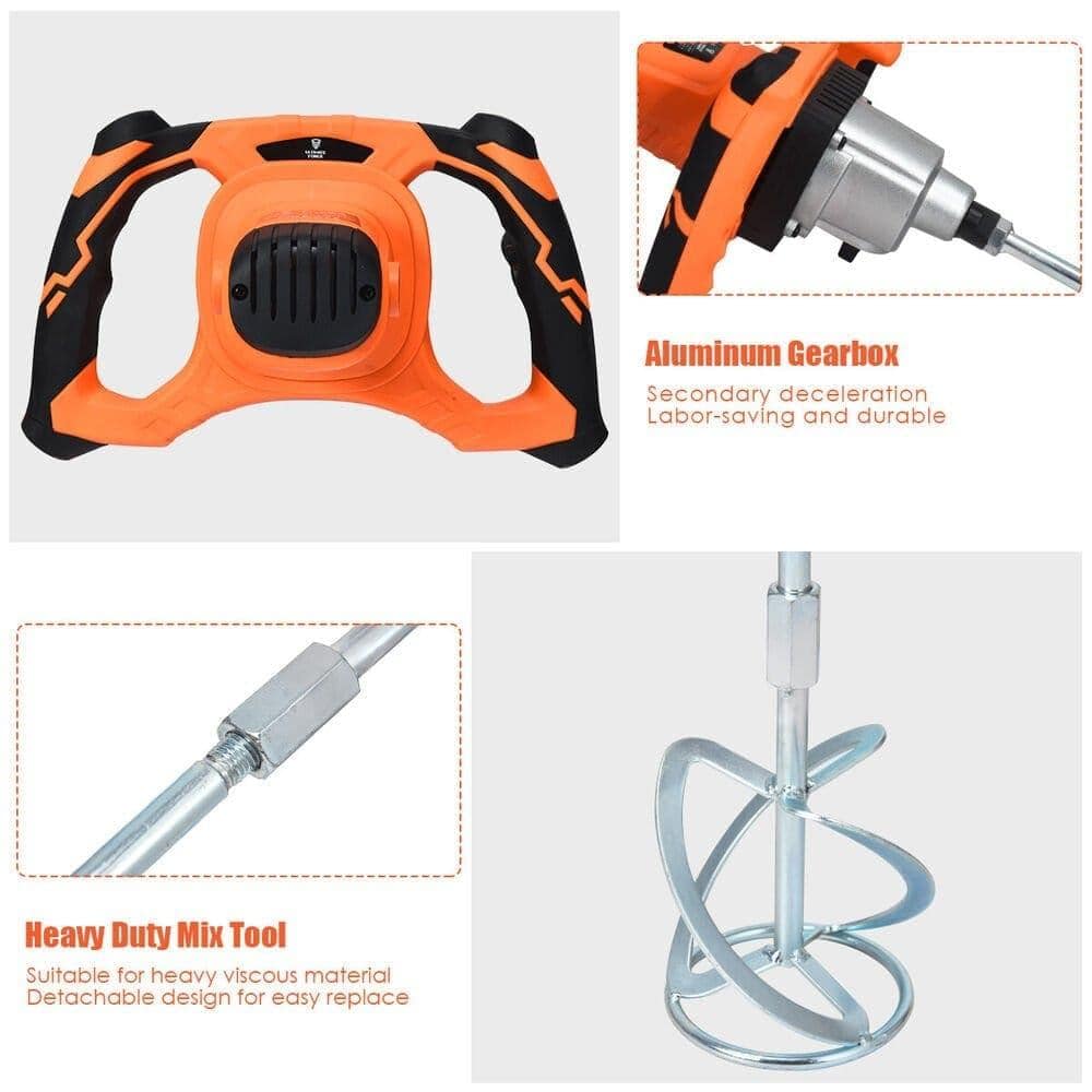 1400W Electric Concrete Cement Mixer IRONMAX 1400W Electric Concrete Cement Mixer - SNAPPYFINDS.COM ™