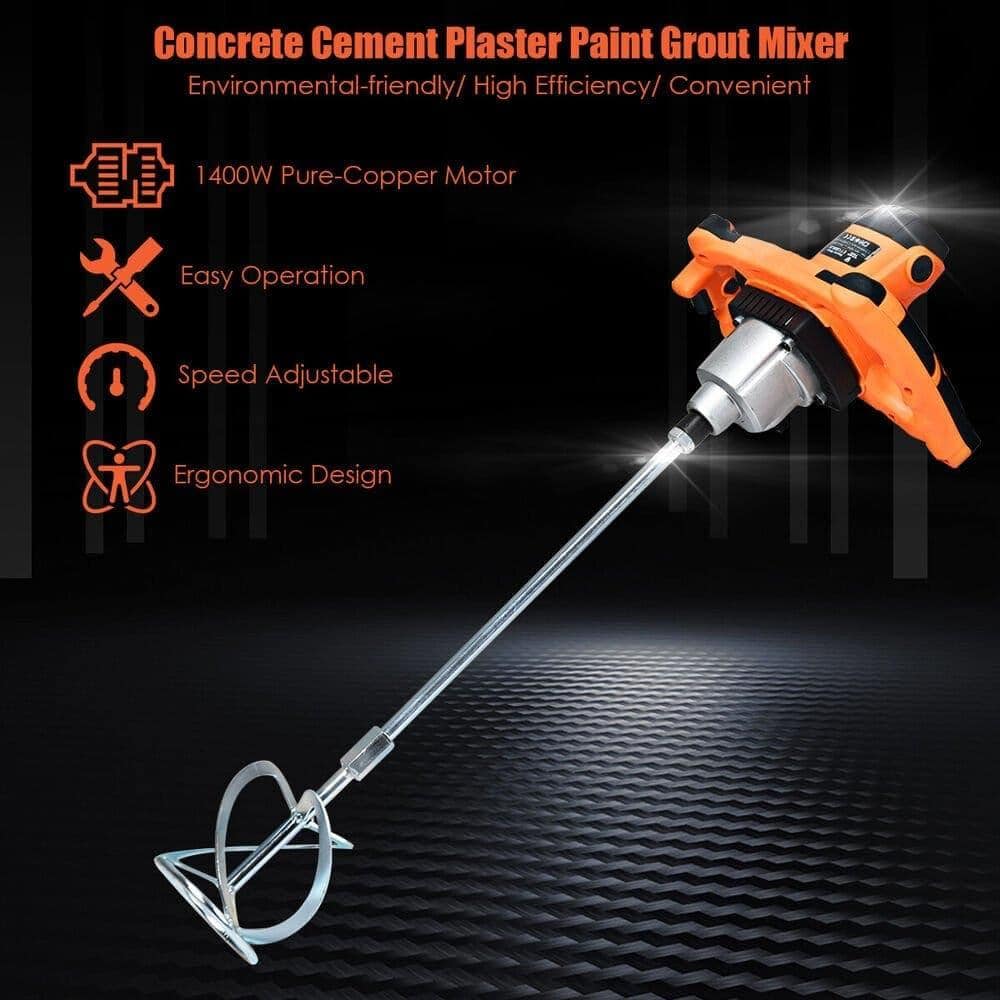 1400W Electric Concrete Cement Mixer IRONMAX 1400W Electric Concrete Cement Mixer - SNAPPYFINDS.COM ™