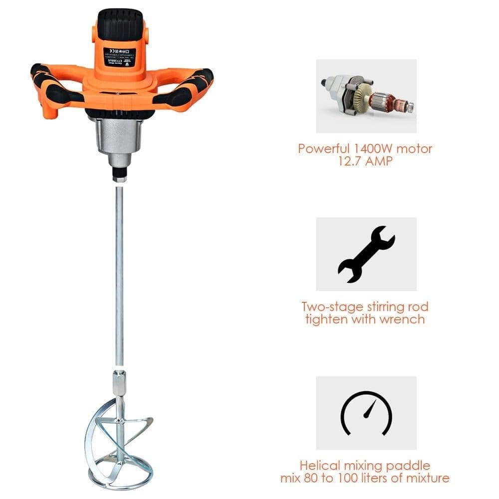 1400W Electric Concrete Cement Mixer IRONMAX 1400W Electric Concrete Cement Mixer - SNAPPYFINDS.COM ™