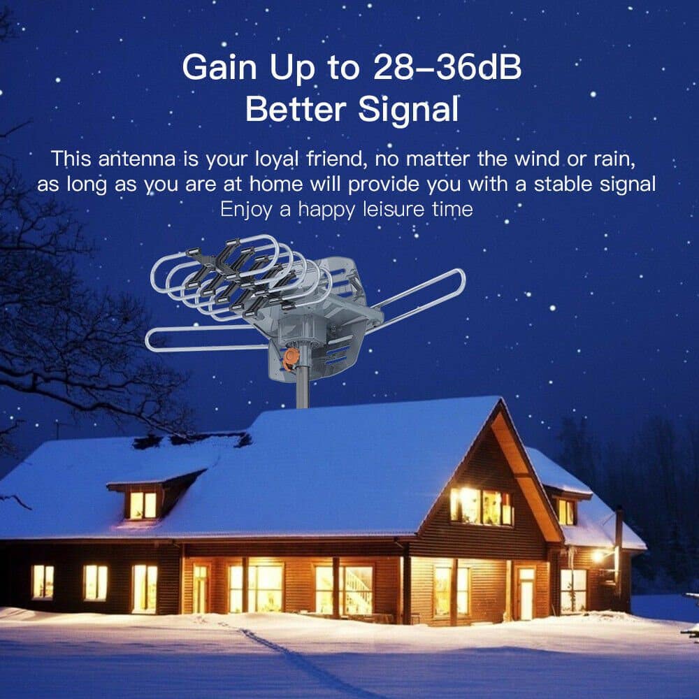 990 Mile Outdoor HD TV Antenna UHF VHF 4k PowerHDTV™ 990 Mile Outdoor HD TV Antenna UHF VHF 4k - SNAPPYFINDS.COM ™
