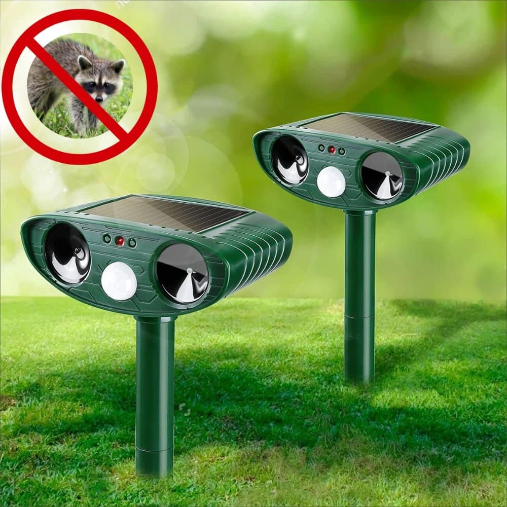 Ultrasonic Solar Raccoon Repeller Ultrasonic Outdoor Raccoon Repeller - SNAPPYFINDS.COM ™