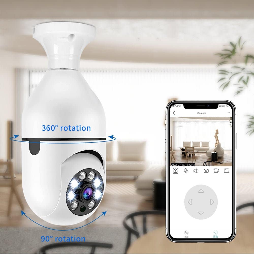 Smart Light Bulb with Camera Smartcam360™ Light Bulb Security Camera - SNAPPYFINDS.COM ™