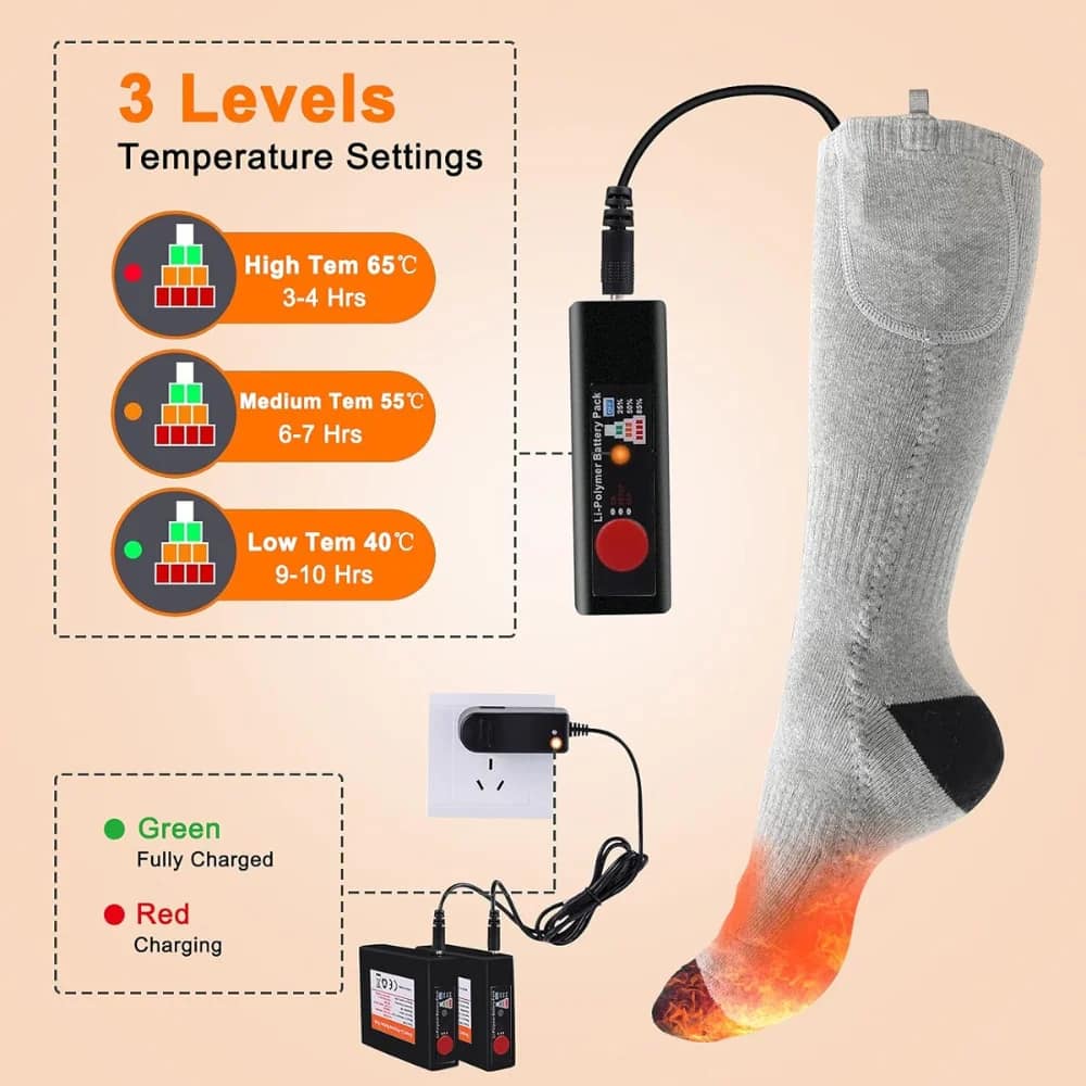 Rechargeable Electric Heated Socks Rechargeable Electric Heated Socks - Image 3