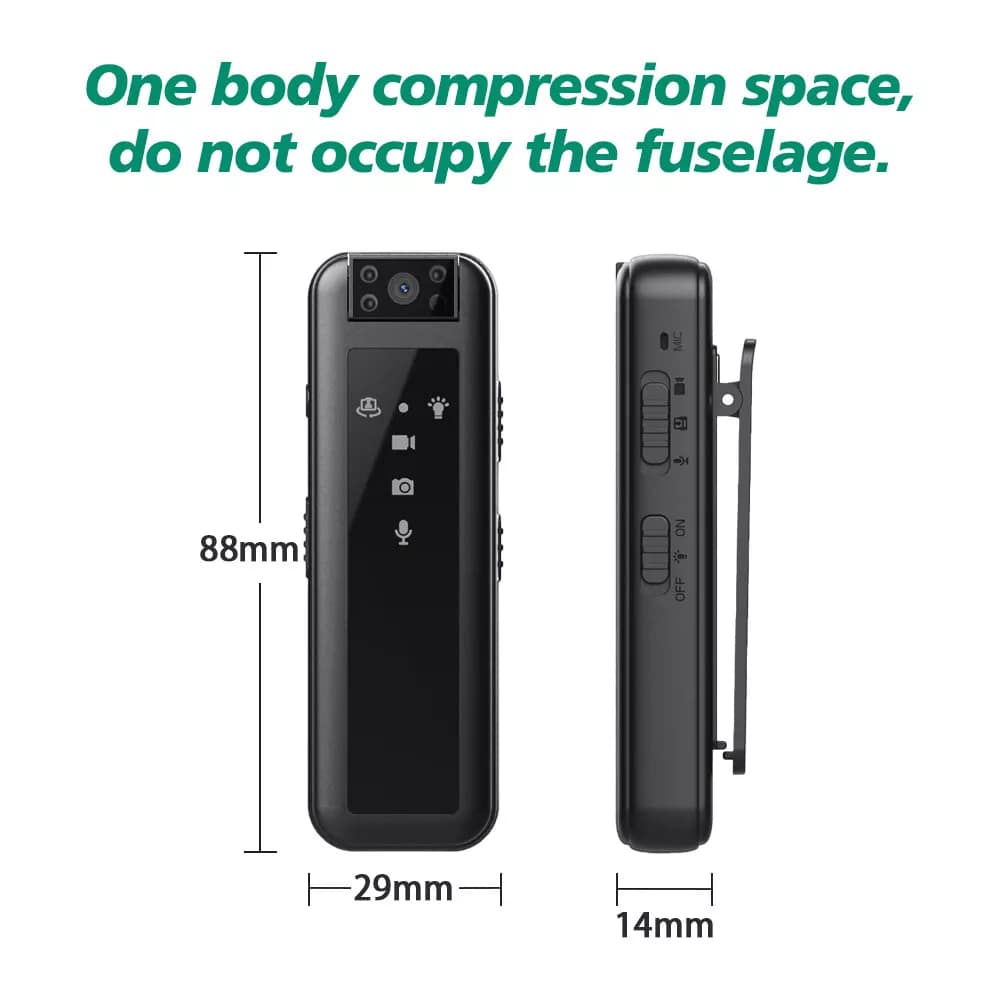 Portable Police Body Camera 1080P Pocket Video Audio Recorder Night Vision Cam Portable Police Body Camera 1080P Pocket Video Audio Recorder Night Vision Cam - Image 3