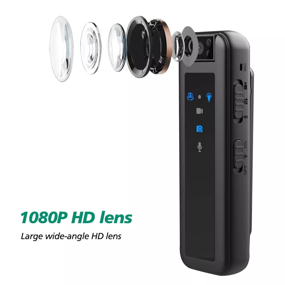 Portable Police Body Camera 1080P Pocket Video Audio Recorder Night Vision Cam Portable Police Body Camera 1080P Pocket Video Audio Recorder Night Vision Cam - Image 2