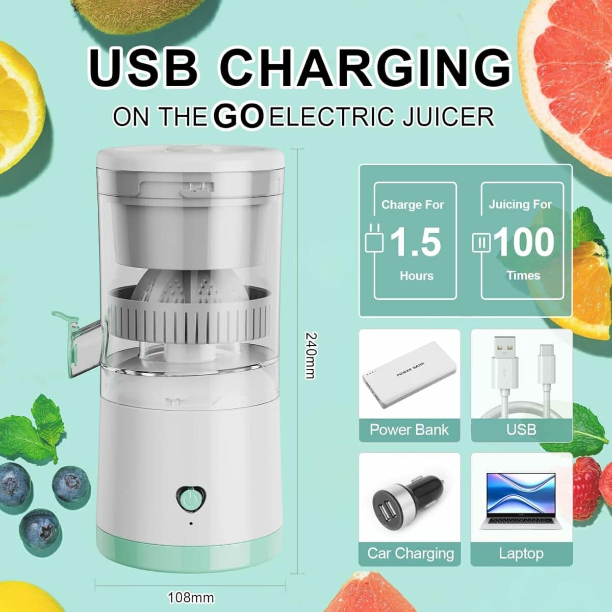 Wireless Portable Orange Juice Machine - Image 2