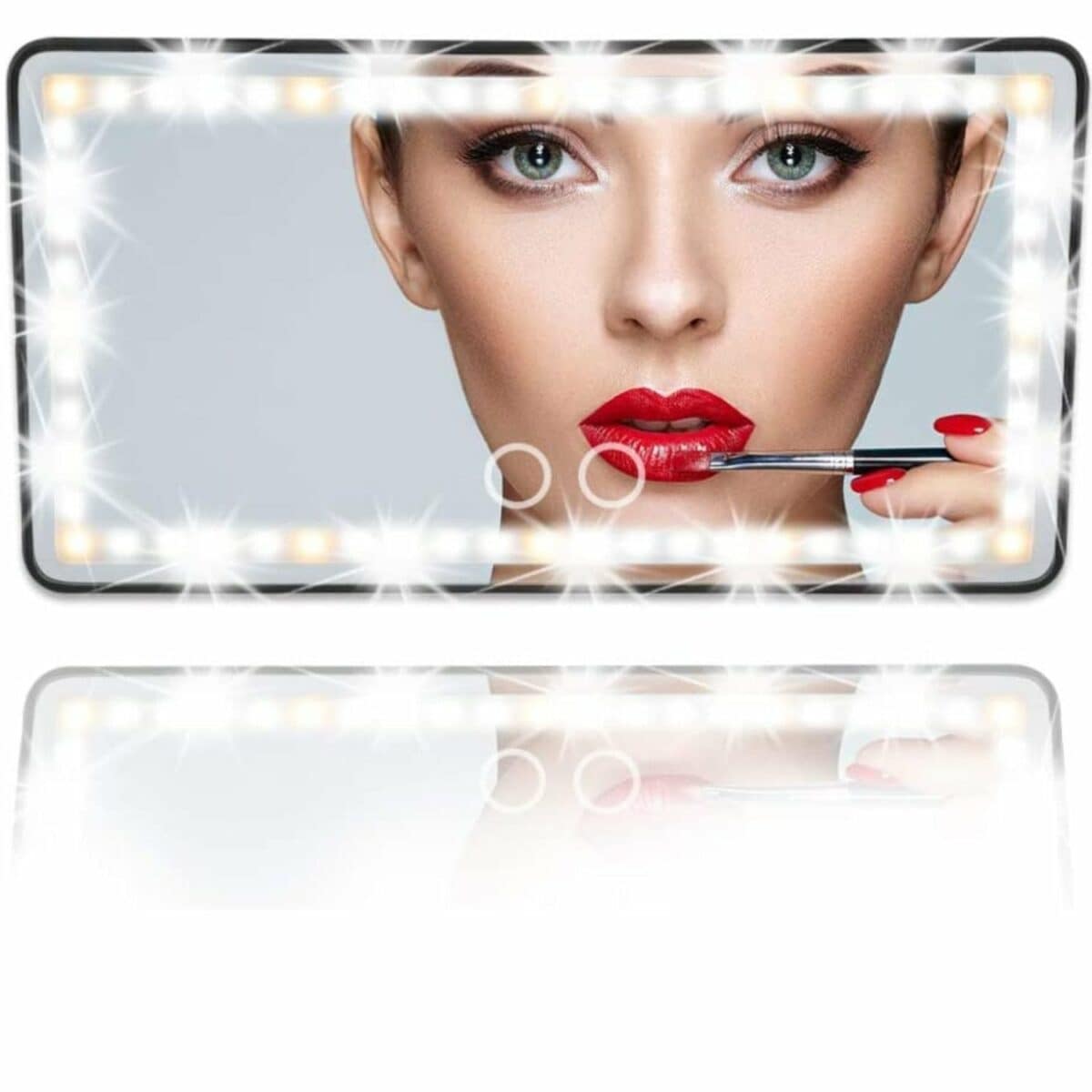 Car Visor Vanity Mirror with LED Lights - SNAPPYFINDS.COM ™
