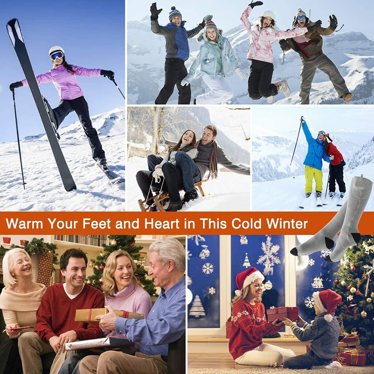 Rechargeable Electric Heated Socks Electric Heated Socks Rechargeable with Battery - SNAPPYFINDS.COM ™