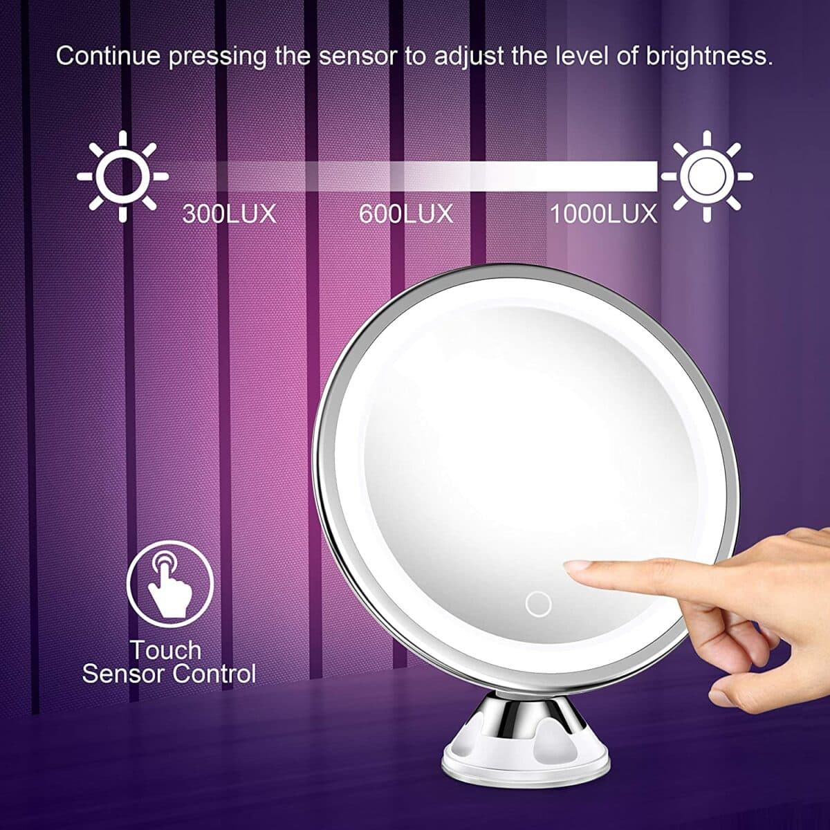LED 10X Vanity Magnifying Mirror LED Vanity Bathroom 10x Magnifying Makeup Mirror - SNAPPYFINDS.COM ™