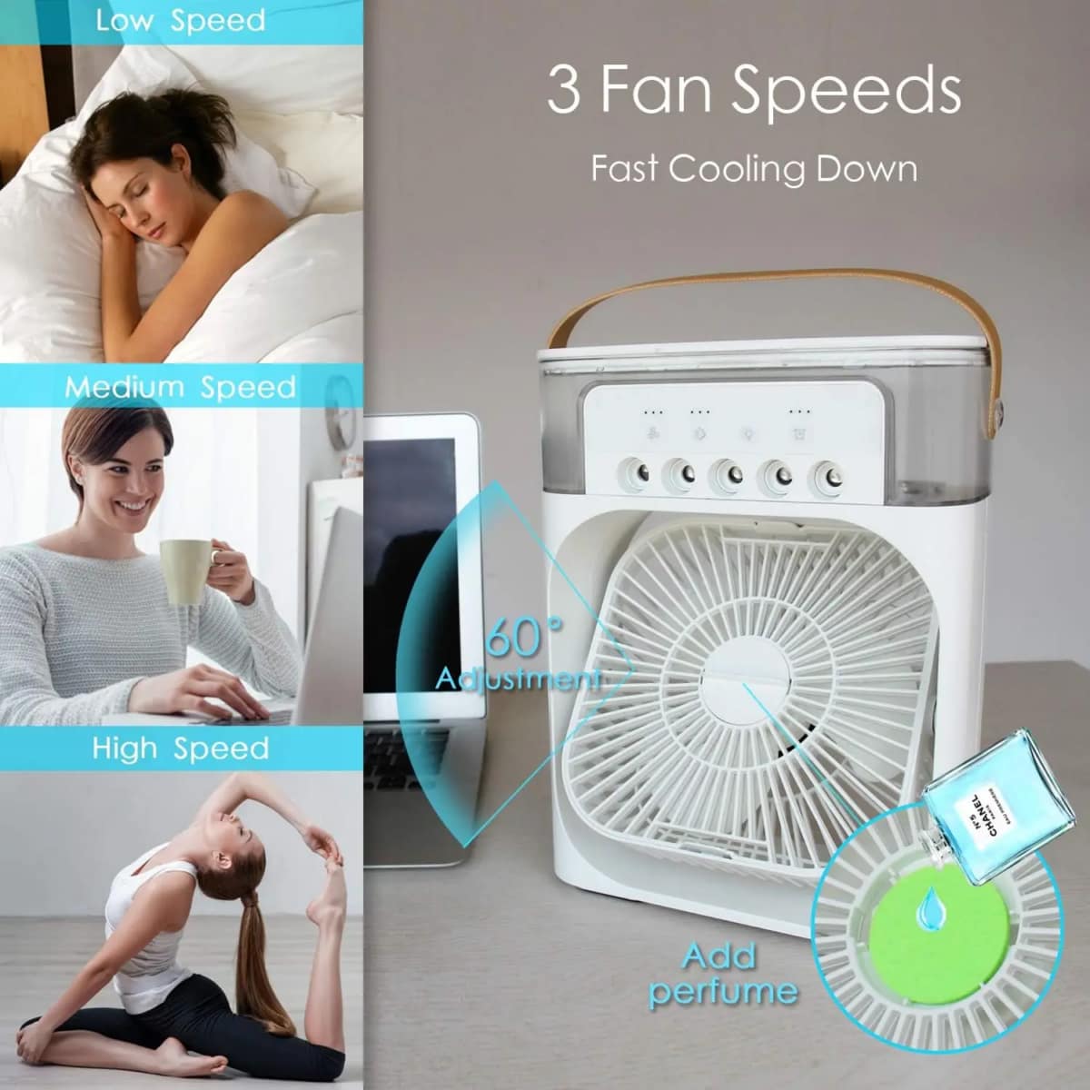 Portable Humidifier Fan Air Conditioner Portable Humidifier Fan Air Conditioner - Image 5