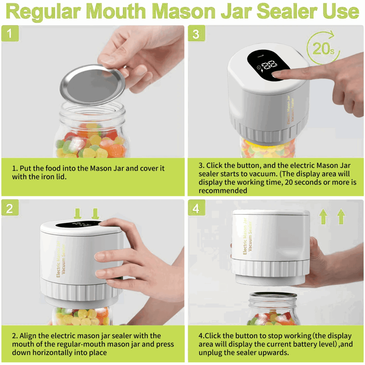 Electric Mason Jar Vacuum Sealer - Image 2
