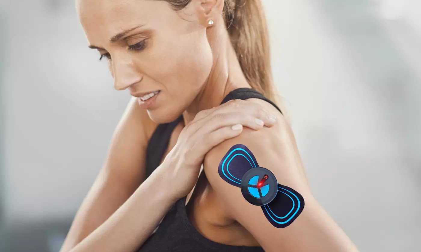 Electric EMS Mini Neck Massager Pads