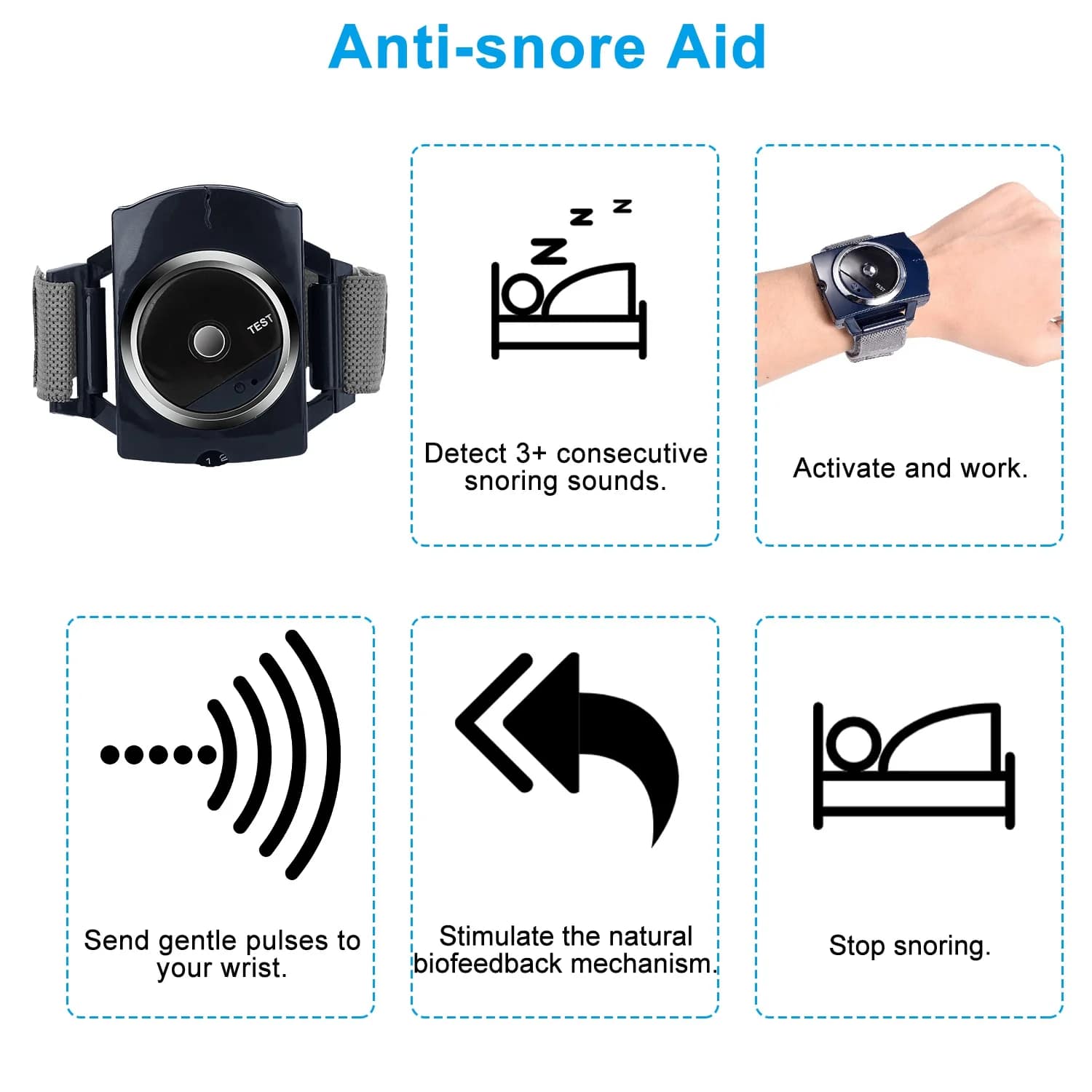 Sleep Connect Anti Snore Wristband - Image 3