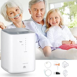 1-7L/Min Portable Home Oxygen Concentrator - SNAPPYFINDS.COM ™