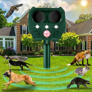 Ultrasonic Solar Powerd Bird and Pest Repeller - SNAPPYFINDS.COM ™