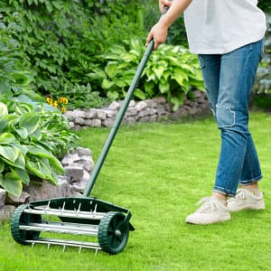Pro-Grade 18" Spike Roller Lawn Aerator