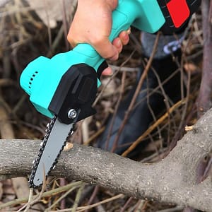 4" Mini Electric Cordless Chain Saw