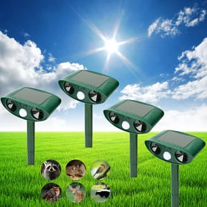 Ultrasonic Solar Powered Racoon Animal Repeller