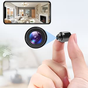 Smallest Mini Nanny Camera Full HD with 1080p video, night vision, and motion detection.