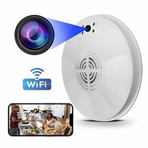 Smoke Detector WiFi Dummy Camera with Night Vision for Discreet Security