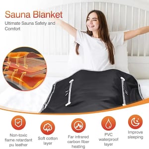 Portable Infrared Sauna Heating Blanket - Home Detox & Relaxation