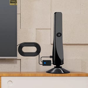 5600 Miles Digital Aerial TV Antenna with 4K Ultra HD, 37dBi gain, indoor setup