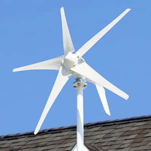 3000W Wind Turbine Generator Kit with 48V, durable nylon blades, and aluminum alloy construction for sustainable energy production in homes, off-grid setups, and marine use.