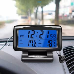 Car Clocks Dashboard Thermometer