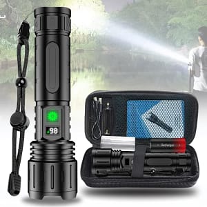 800W Ultra Powerful LED Rechargeable Flashlight