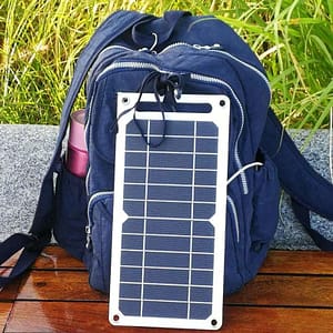 Solar Panel With Portable USB Battery