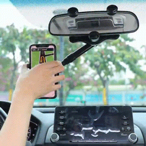 360° Rotating Rearview Mirror Phone Mount