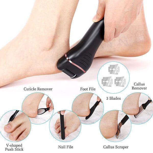 Electric Foot Callus Remover Electric Foot Callus Grinder - SNAPPYFINDS.COM ™