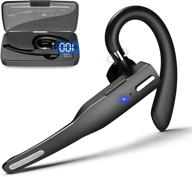 Wireless Bluetooth 5.1 Noise Cancelling Headset/Earpiece