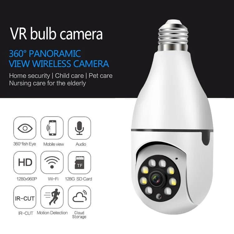 Smart Light Bulb with Camera Smartcam360™ Light Bulb Security Surveillance Camera - SNAPPYFINDS.COM ™