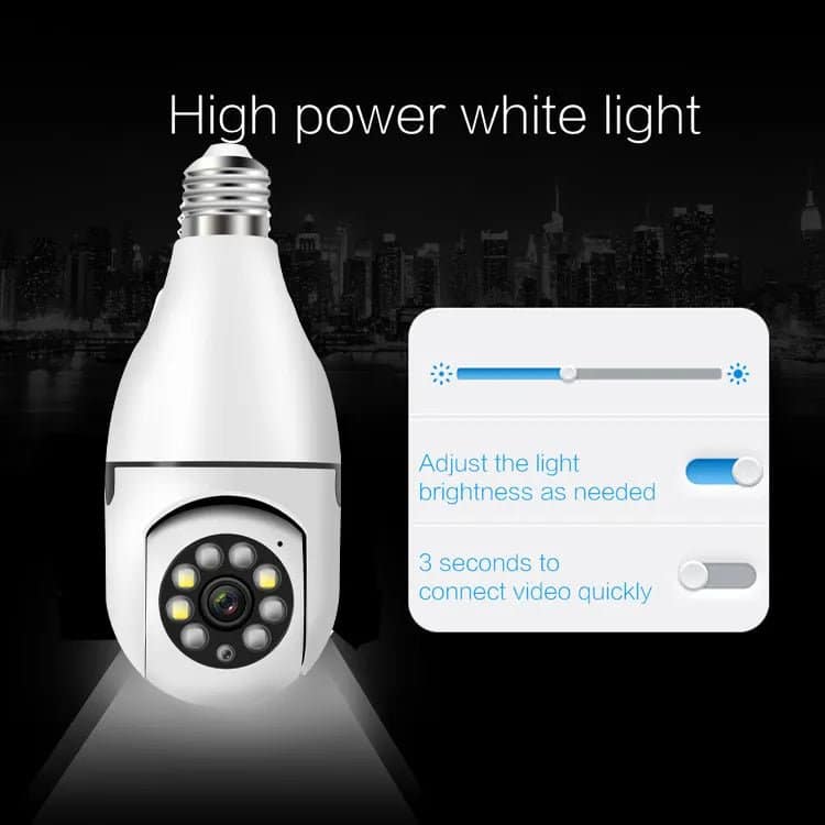 Smart Light Bulb with Camera Smartcam360™ Light Bulb Security Surveillance Camera - SNAPPYFINDS.COM ™