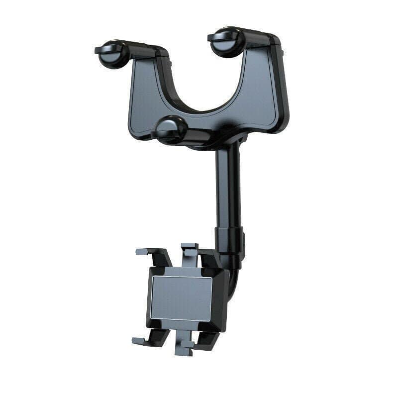 360° Rotating Rearview Mirror Phone Mount Universal Car Rearview Mirror Hands Free Phone Holder - SNAPPYFINDS.COM ™