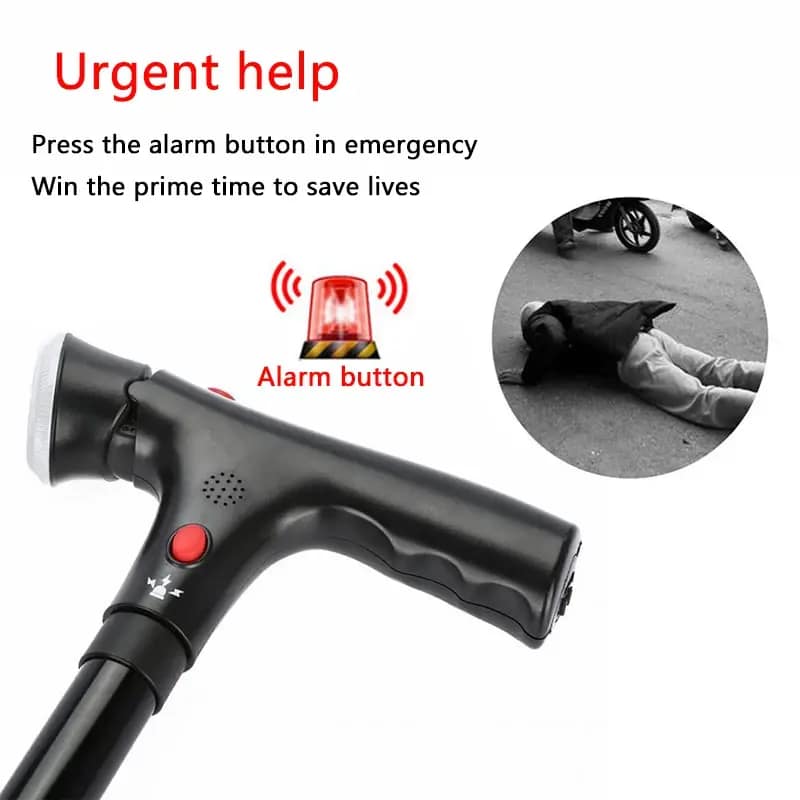 Multi-Functional Foldable LED Walking Cane Multi-Functional Foldable LED Walking Cane - Image 4