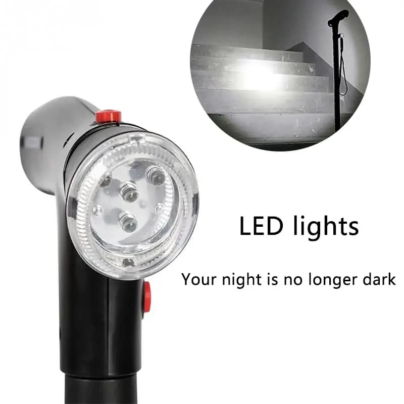 Multi-Functional Foldable LED Walking Cane Multi-Functional Foldable LED Walking Cane - Image 5