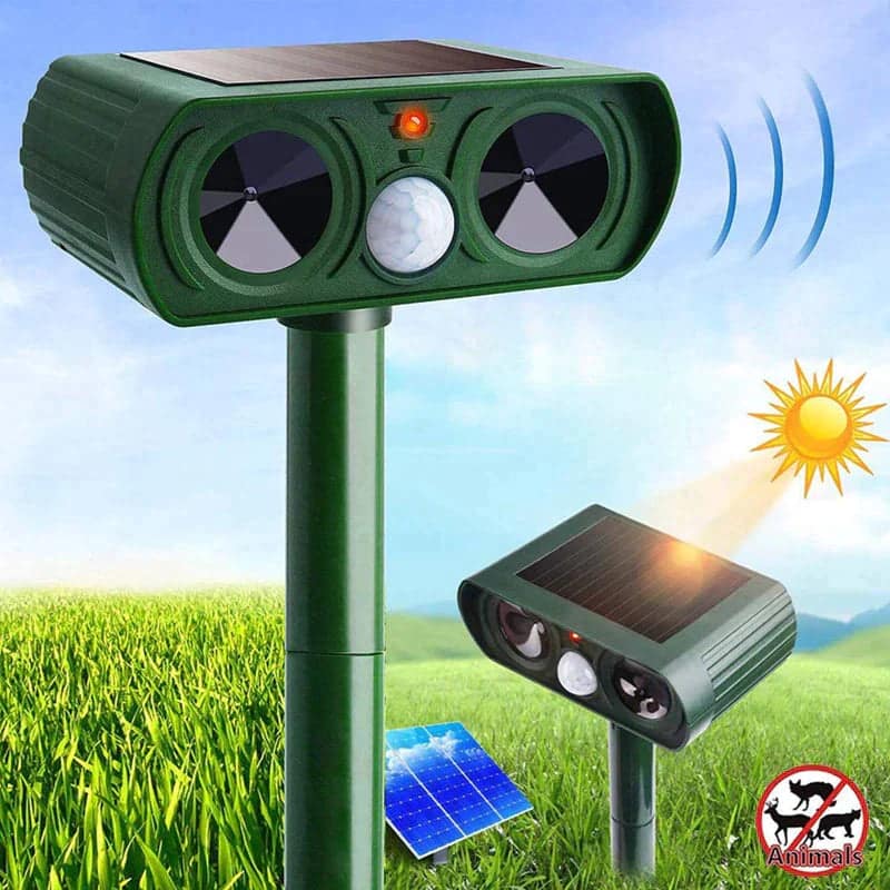 Infrared Solar Powered Animal Pest Repeller (2 Pack) Infrared Solar Powered Animal Pest Repeller (2 Pack)