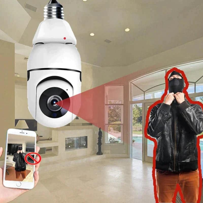 Smart Light Bulb Security Camera Smartcam360™ Outdoor Security Light Bulb Camera - SNAPPYFINDS.COM ™
