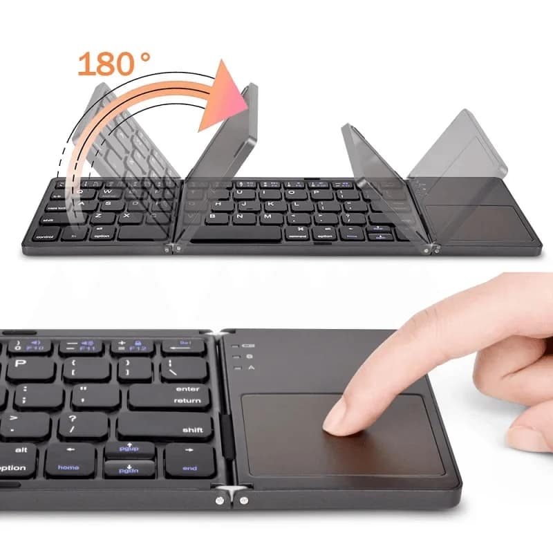 Folding Wireless Bluetooth Keyboard Folding Wireless Bluetooth Keyboard - Image 2