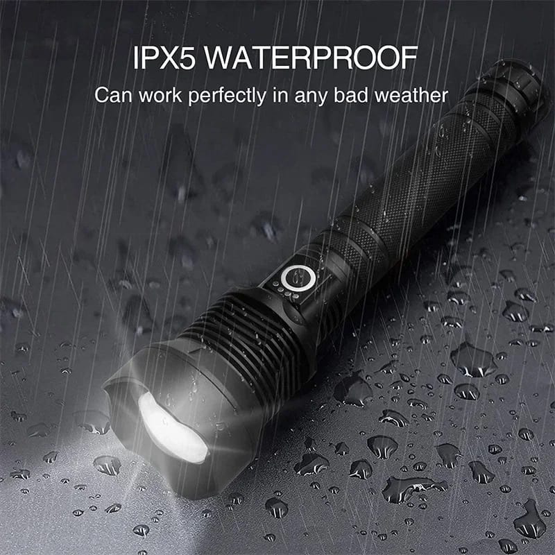 90000 Lumens Super Bright LED Flashlight