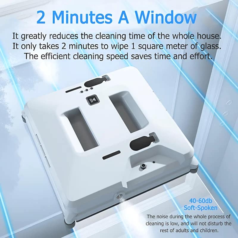 Robot Window Cleaner With Sprayer