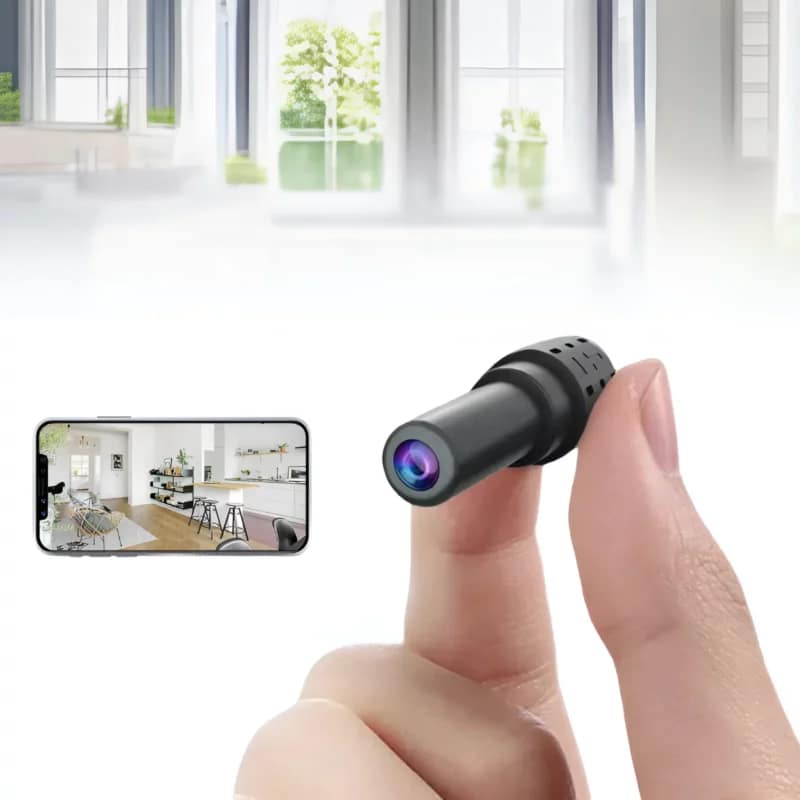 Mini Security Camera with WiFi and Night Vision Compact WiFi Security Camera with Night Vision, 1080P HD, and Motion Detection