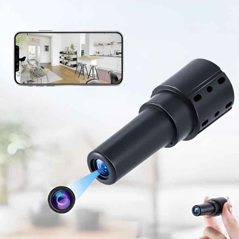 Mini WiFi Security Camera with Night Vision IP Security Surveillance Cam Compact WiFi Security Camera with Night Vision, 1080P HD, and Motion Detection