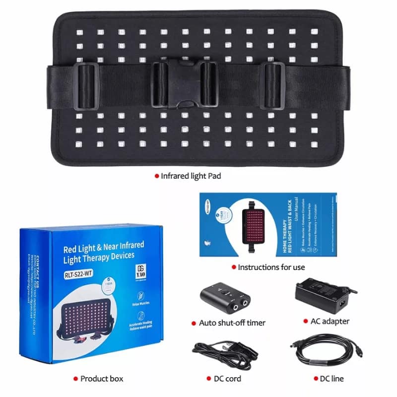 Infrared Red Light Therapy Waist Wrap Pad Belt