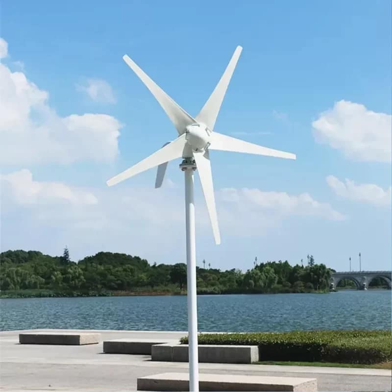 3000W 48V Wind Turbine Generator Kit 3000W Wind Turbine Generator Kit with 48V, durable nylon blades, and aluminum alloy construction for sustainable energy production in homes, off-grid setups, and marine use.
