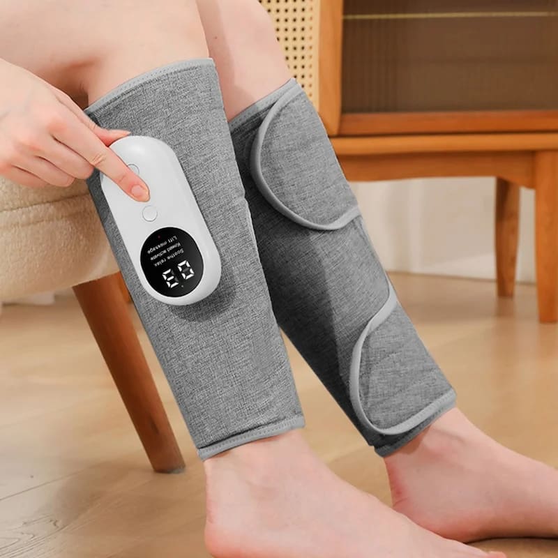 Leg Calf Massager with Air Compression Rechargeable Cordless Leg Massager with Heat for Muscle Relief and Relaxation