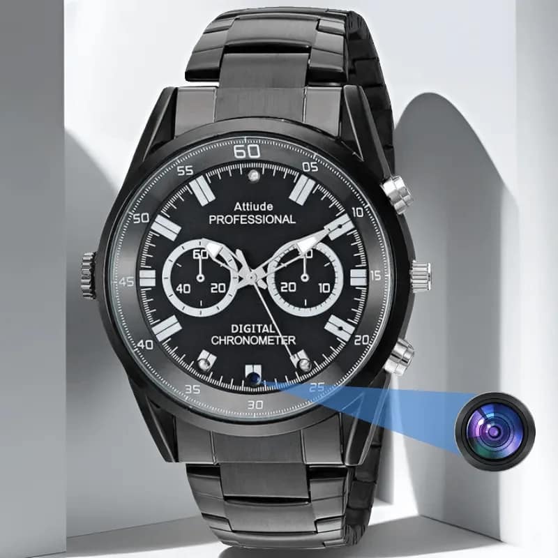 4K UltraHD Camera Watch Video Recorder Mini Camera with Night Vision 4K UltraHD Camera Watch